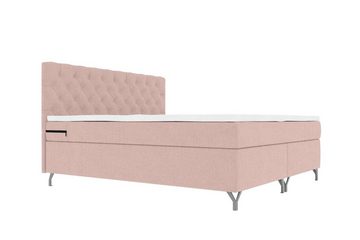 99rooms Boxspringbett Prestige (Schlafzimmerbett, Bett), 140/160/180 x 200 cm, mit Bonellfederkern Matratze und Topper