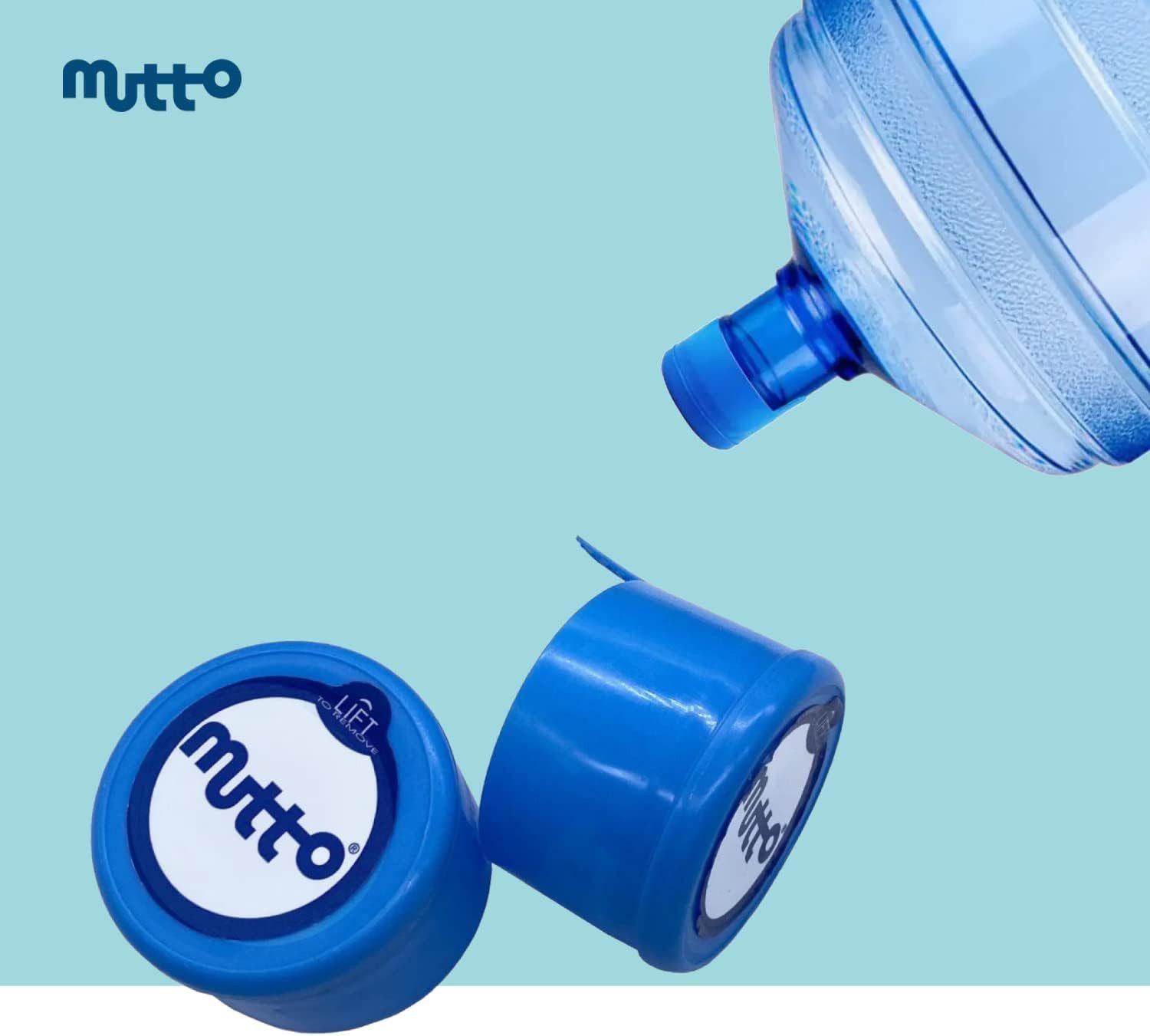Mutto Trinkflasche mutto Wasserflasche Gallone für max. 19 L mit 2 Deckel - ohne Inhalt