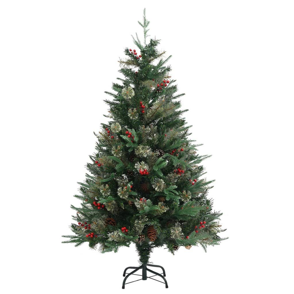 furnicato Künstlicher Weihnachtsbaum Weihnachtsbaum mit & PVC Zapfen Grün cm PE 120