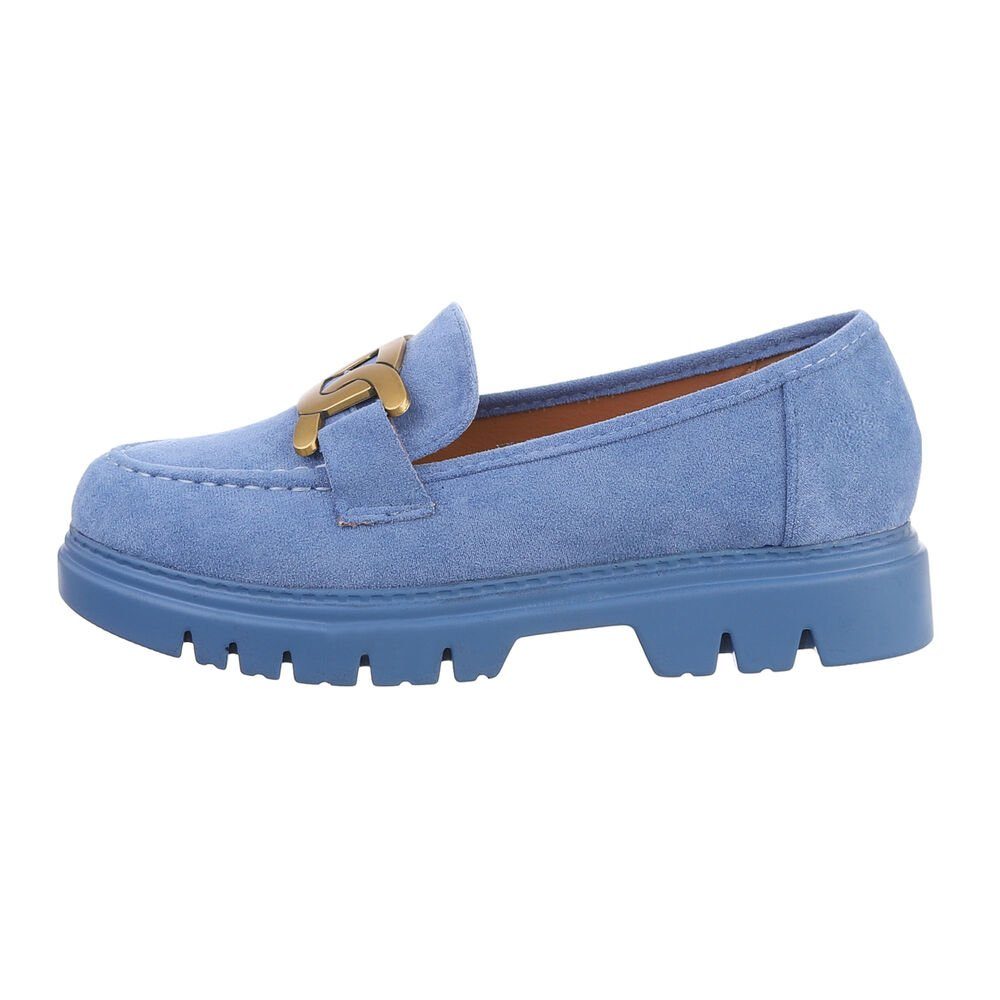 Damen Mokassins Freizeit Slipper