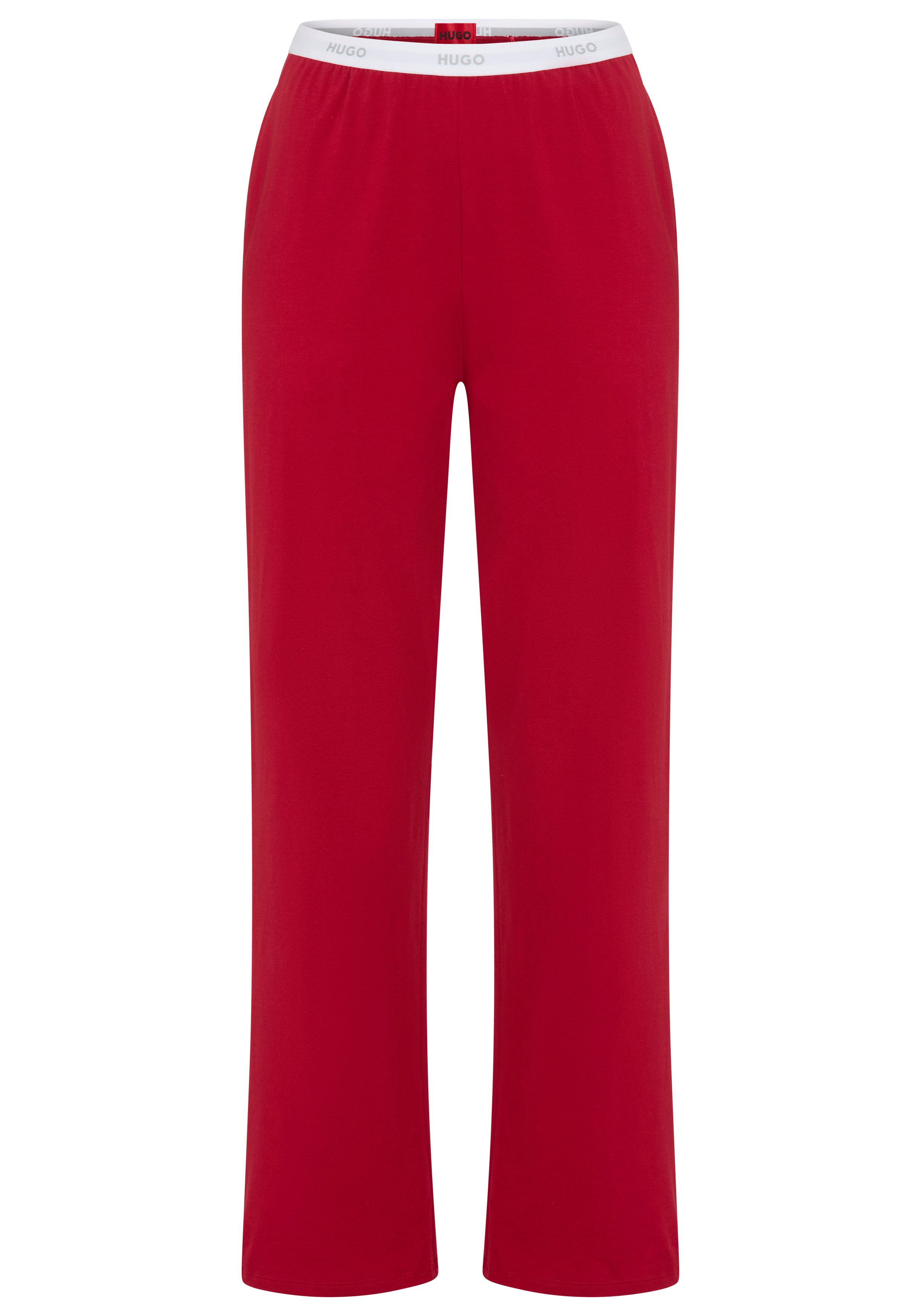 HUGO Pyjamahose ID Sichtbarer Elastikbund, gerades Bein günstig online kaufen