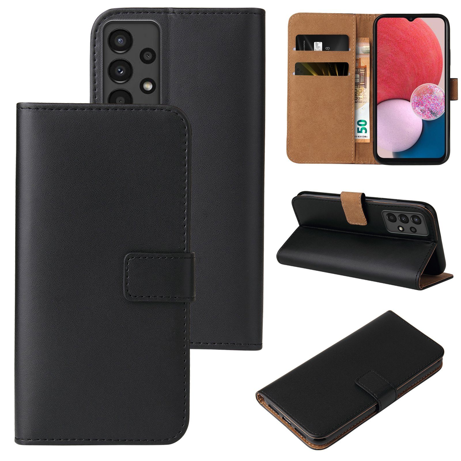 Tec-Expert Handyhülle Klapp Hülle für Samsung Galaxy A13 6.6 Zoll, 6.6, Flip Case für Samsung Galaxy A13