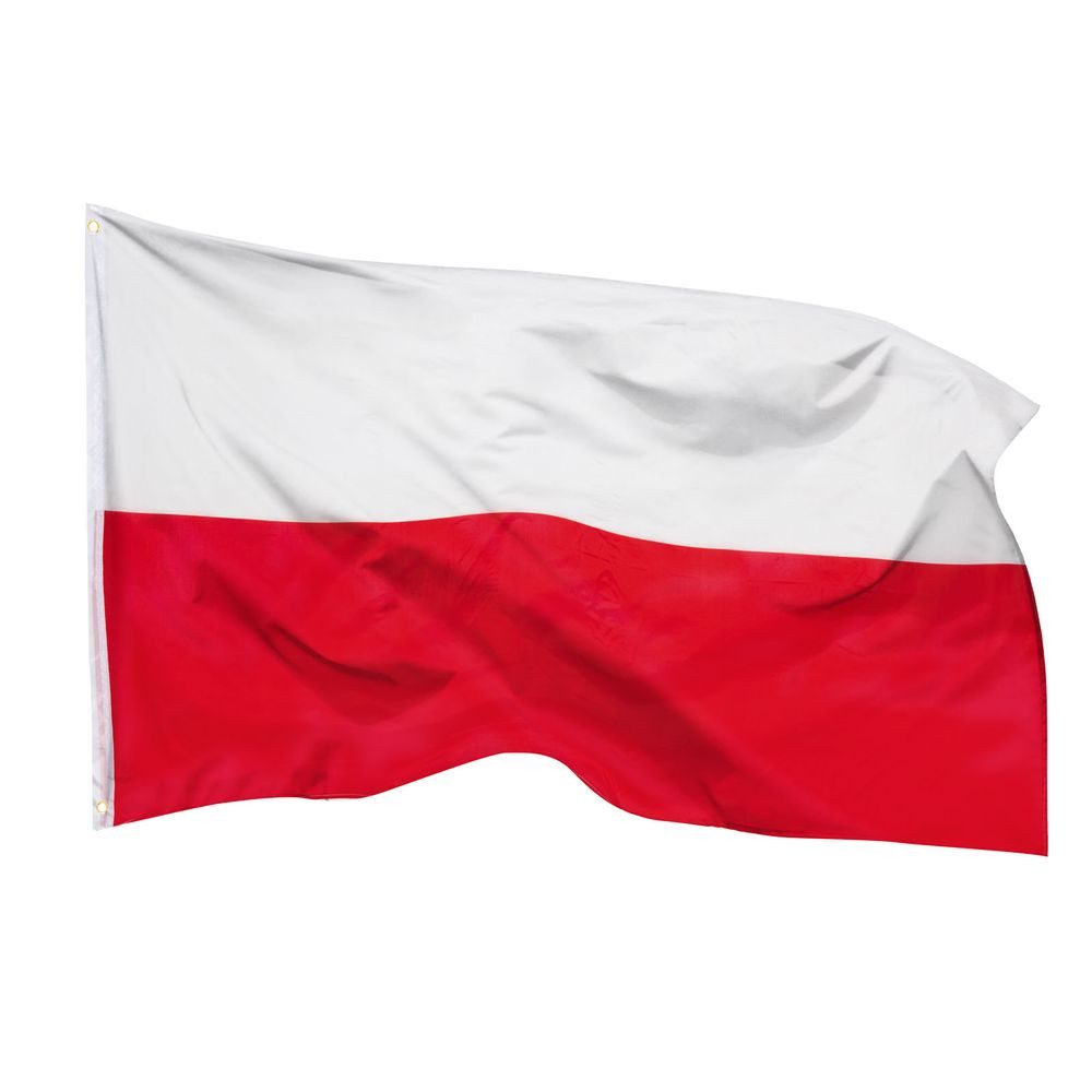 PHENO FLAGS Flagge Polen Flagge 90 x 150 cm Polnische Fahne Polska (Hissflagge für Fahnenmast), Inkl. 2 Messing Ösen
