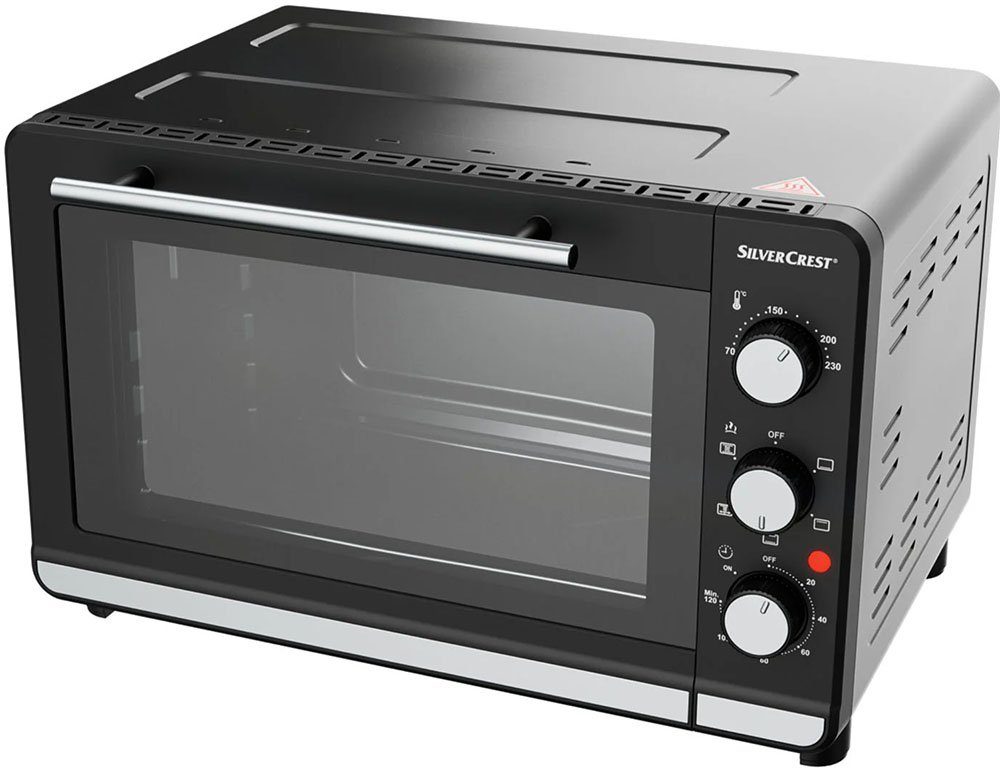 und Tür SilverCrest - Edelstahlapplikationen TOOLS D4, Hochwertige doppelverglaste Grill SGBR Minibackofen und 1500 KITCHEN Backautomat