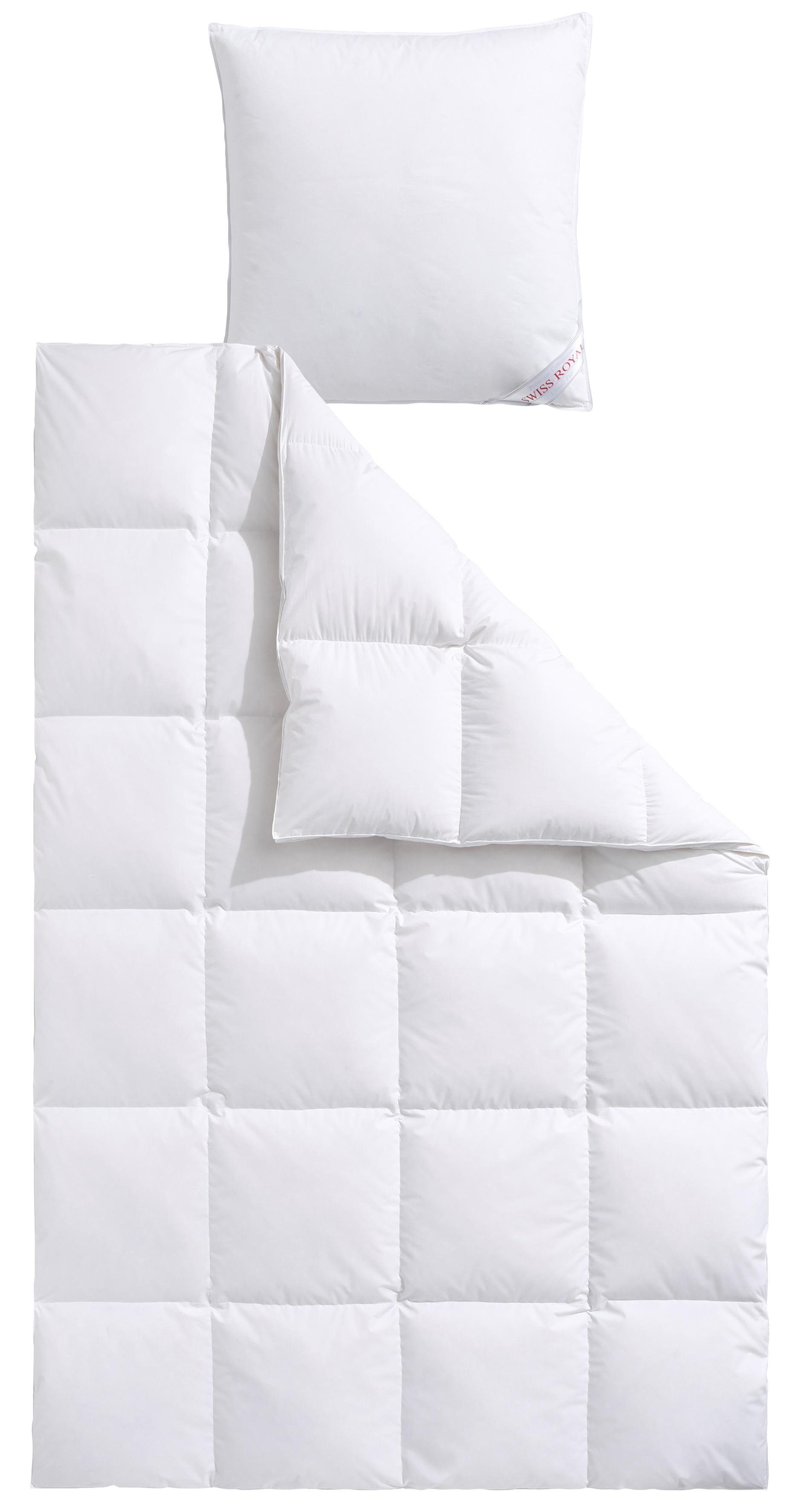 Haeussling Daunenbettdecke + Kopfkissen Swiss Royal, günstig online kaufen