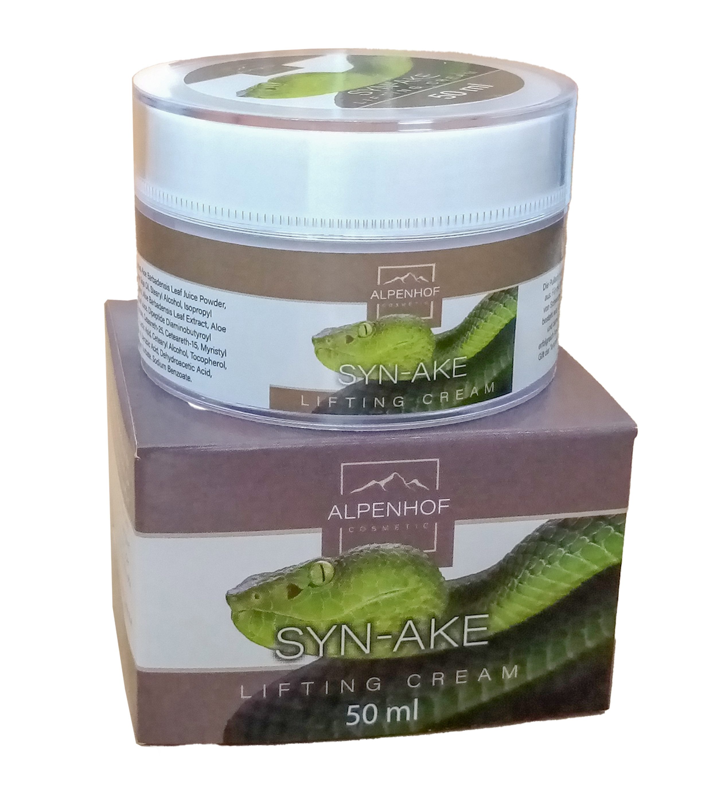 ALPENHOF Anti-Aging-Creme SYN-AKE SCHLANGENCREME 50ml Creme mit Peptid-Komplex 31, Gesichtscreme Gesicht Hals Dekolleté Pflege