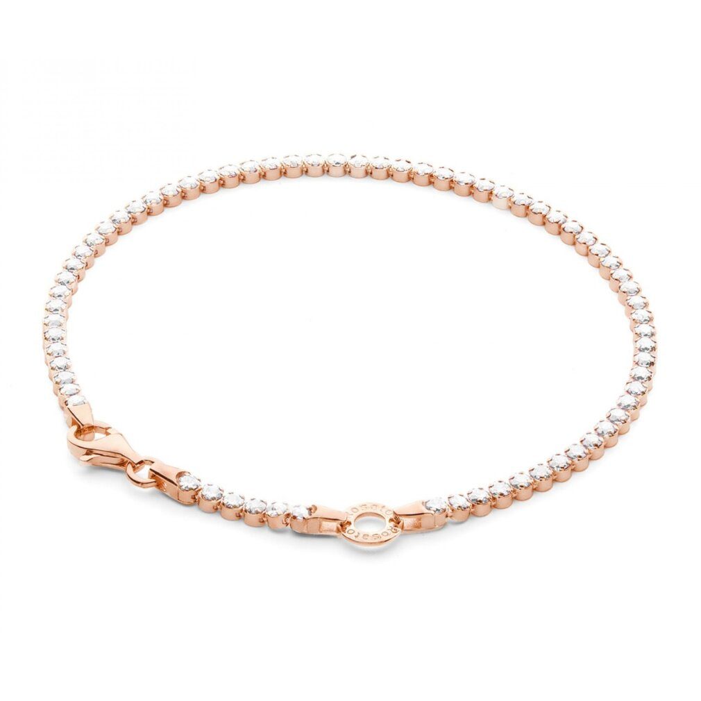 Rosato Fingerring Charming bronze bracelet with charm ring Storie RZB041 - Length: 17 cm