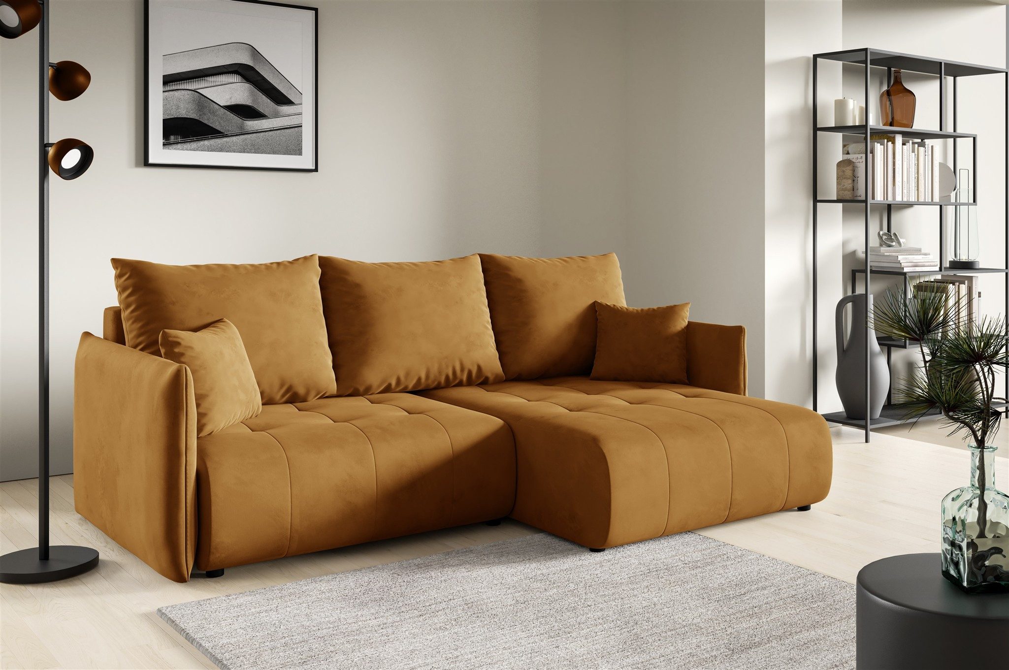 Fun Möbel Ecksofa Schlafsofa Sofa CANIO günstig online kaufen