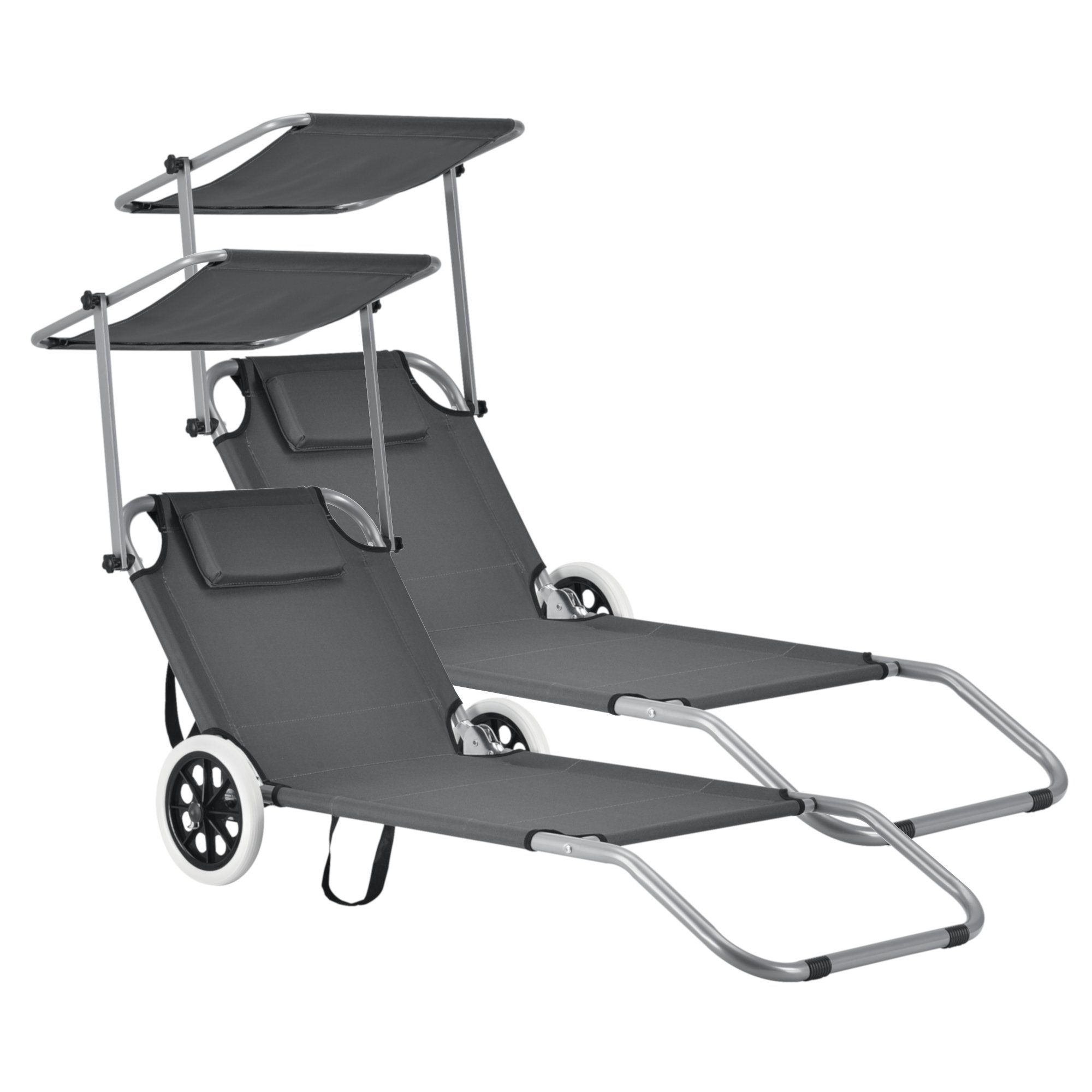 casa.pro Gartenliege, Set, 2er, »Falun« Sonnenliege günstig online kaufen