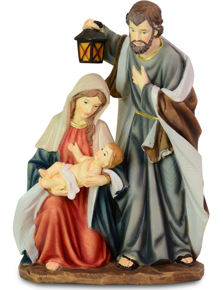 RIFFELMACHER & WEINBERGER Krippenfigur Krippenblock Heilige Familie 78515, 17x24cm - Weihnachtsdekoration Krippenfiguren (1 St), Handbemalt