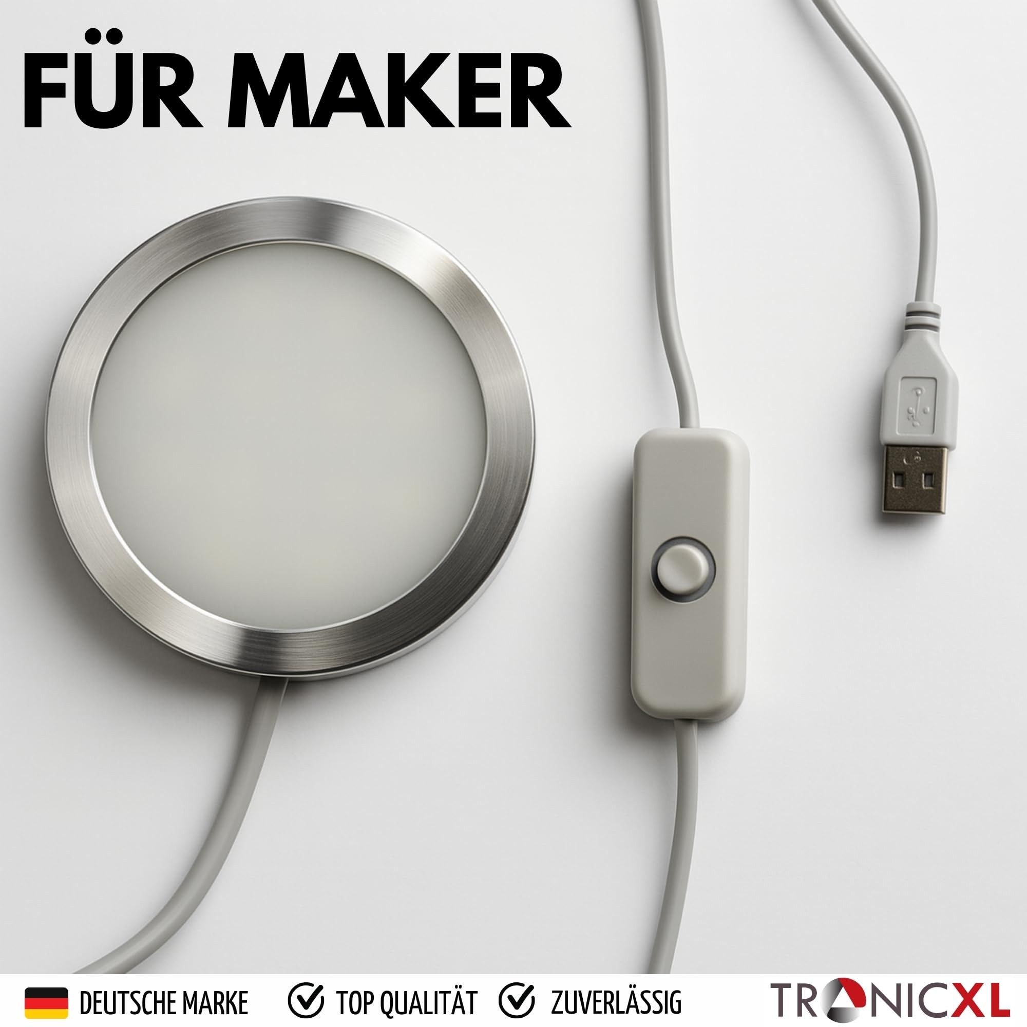 TronicXL 3D-Drucker 4 Stück LED Kit für Bambulab 3D Druck Drucker Zubehör P1P P1S A1 Mini, Kit für Lampe Lampen LED LAMP KIT 001