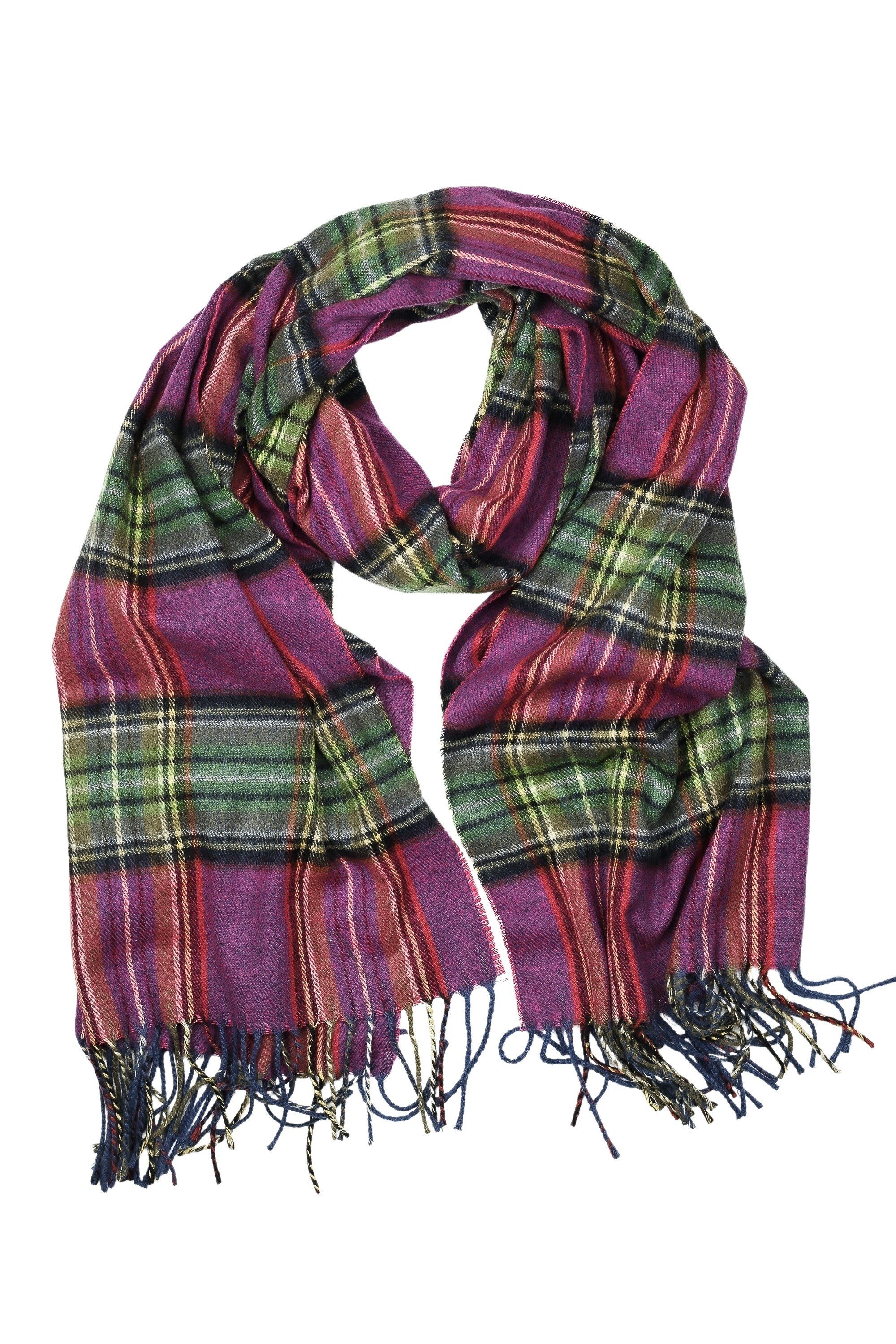 COLLEZIONE ALESSANDRO Wollschal Scotland, (1-St), mit Karomuster, Made in Italy