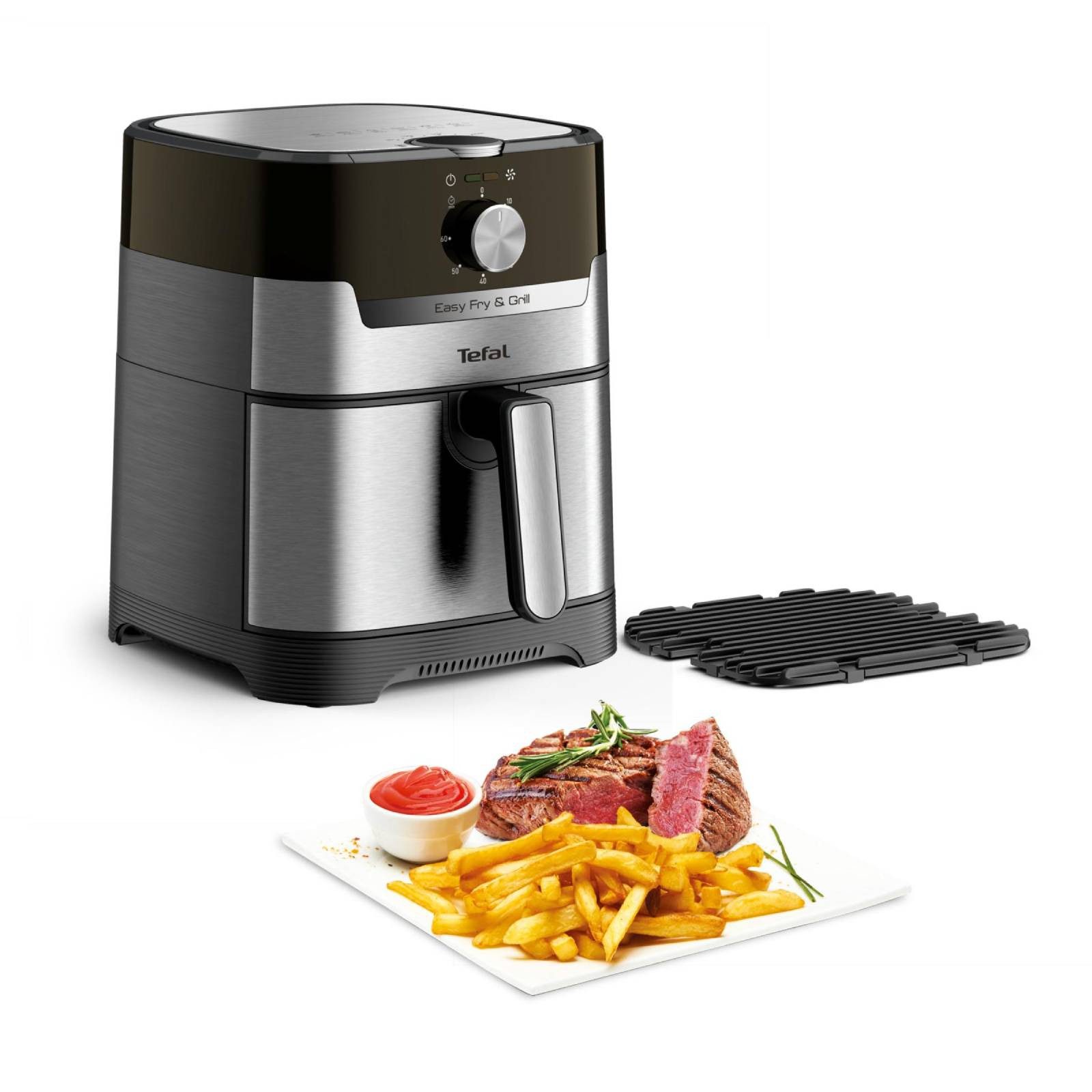 Tefal Fritteuse EY501D Easy Fry & Grill XL, Heißluftfritteuse mit Grillfunktion