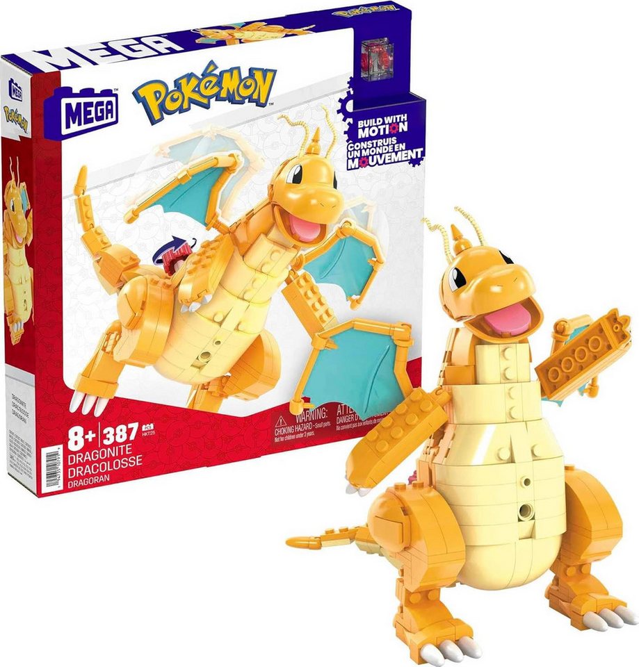 Mattel® Sammelfigur MEGA Pokémon Dragoran 388-tlg.Bauset Actionfigur 8 Jahren HKT25