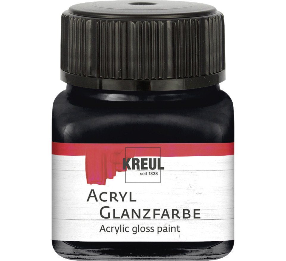 Kreul Künstlerstift Kreul Acryl Glanzfarbe schwarz 20 ml
