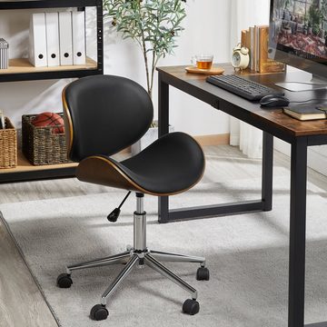Yaheetech Drehstuhl, Bürostuhl gepolsterter drehbarer Verstellbarer Schreibtischstuhl