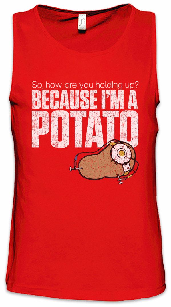 Tanktop Because I'm A Potato Ärmelloses T-Shirt Shooter Portal Gamer Fun Games