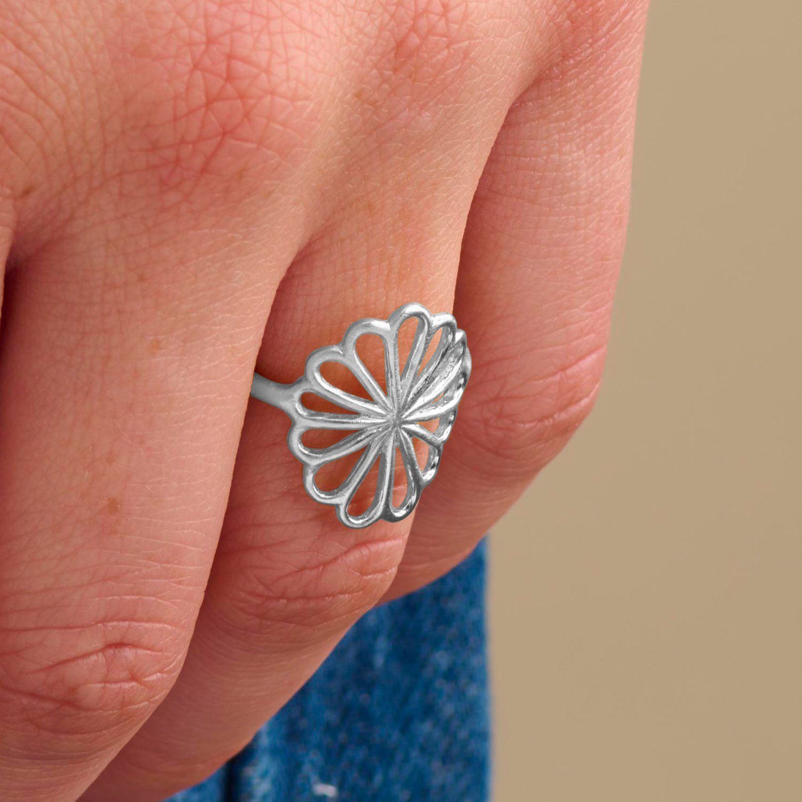 Pernille Corydon Fingerring Small Ring Bellis Silber Damen, 925