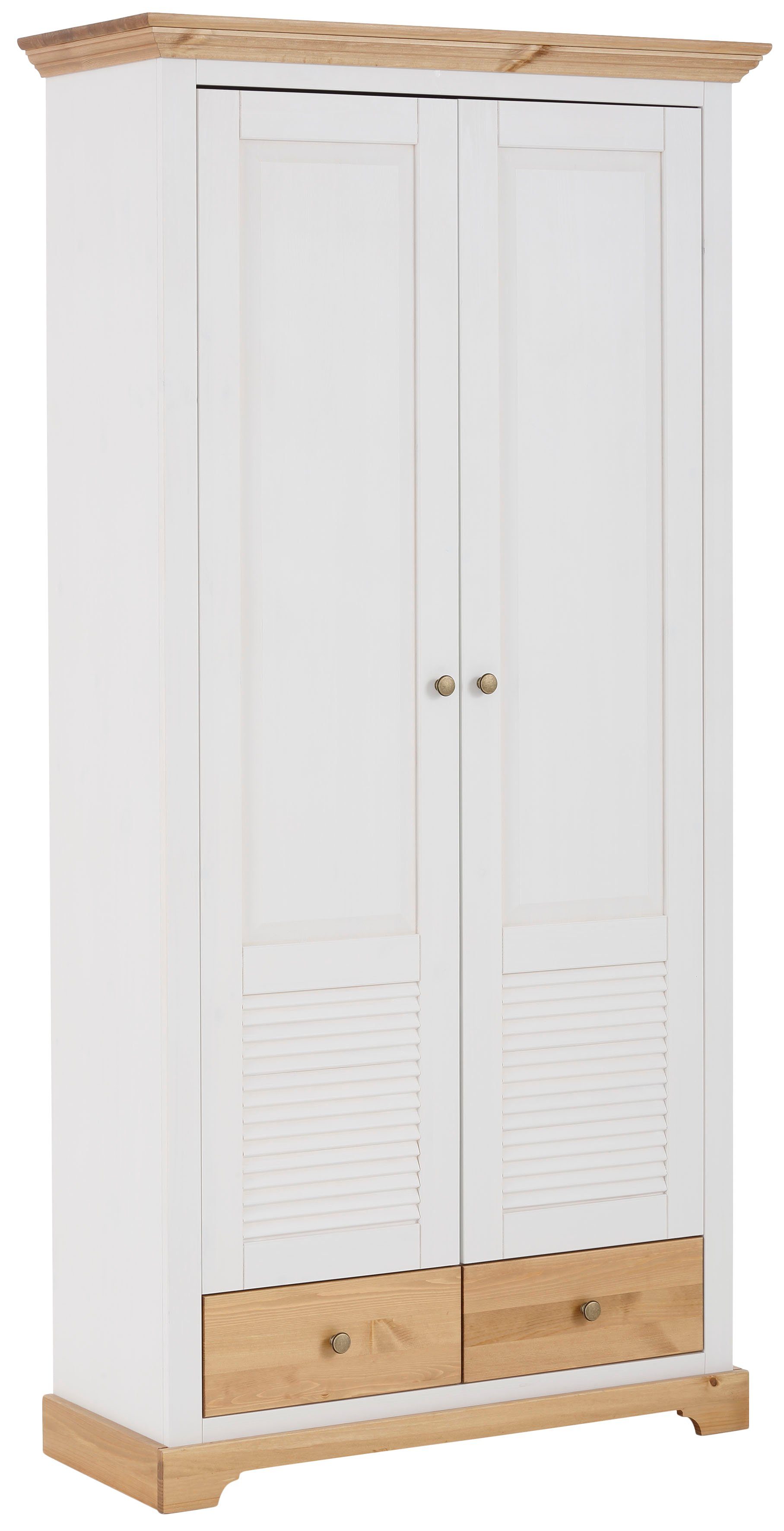 OTTO home Garderobenschrank Ayanna, Dielenschrank, Kleiderschrank, Schrank, FSC® Breite 94 cm, 2-türig, aus massiver Kiefer, FSC® – Bild 2 von 5