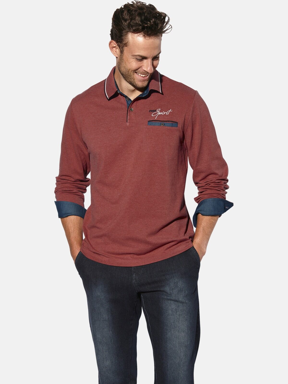 Babista Langarm-Poloshirt VITORIO mit Knopf-Brusttasche günstig online kaufen