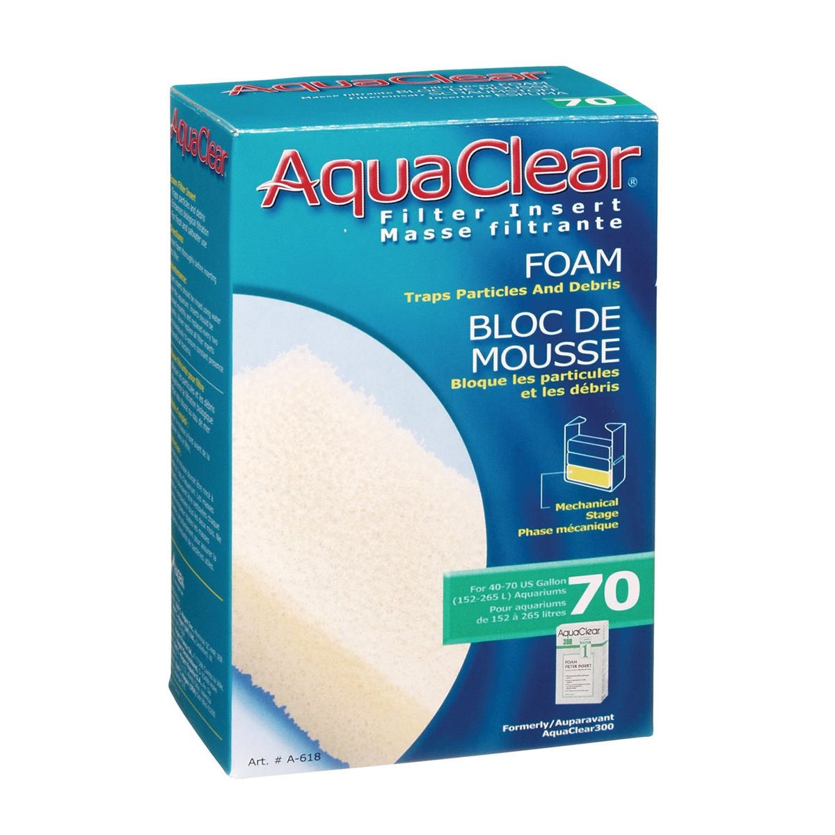 Aquariumfilter Schaumstoff-Filtereinsatz für Powerfilter 70