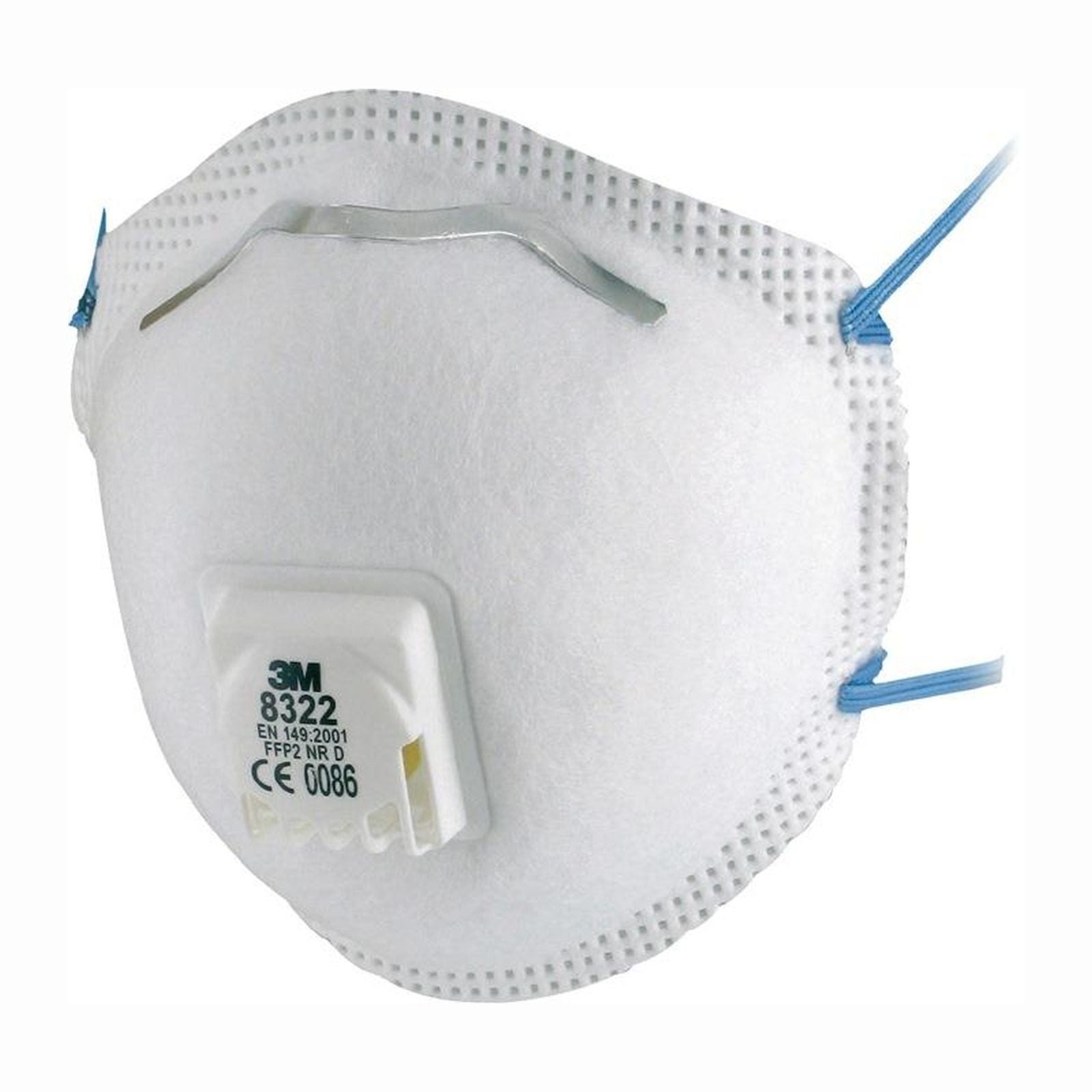 3M Filtrierende Halbmasken FFP2 3M Atemschutzmaske 8322 FFP2 / V NR D - 7100010817
