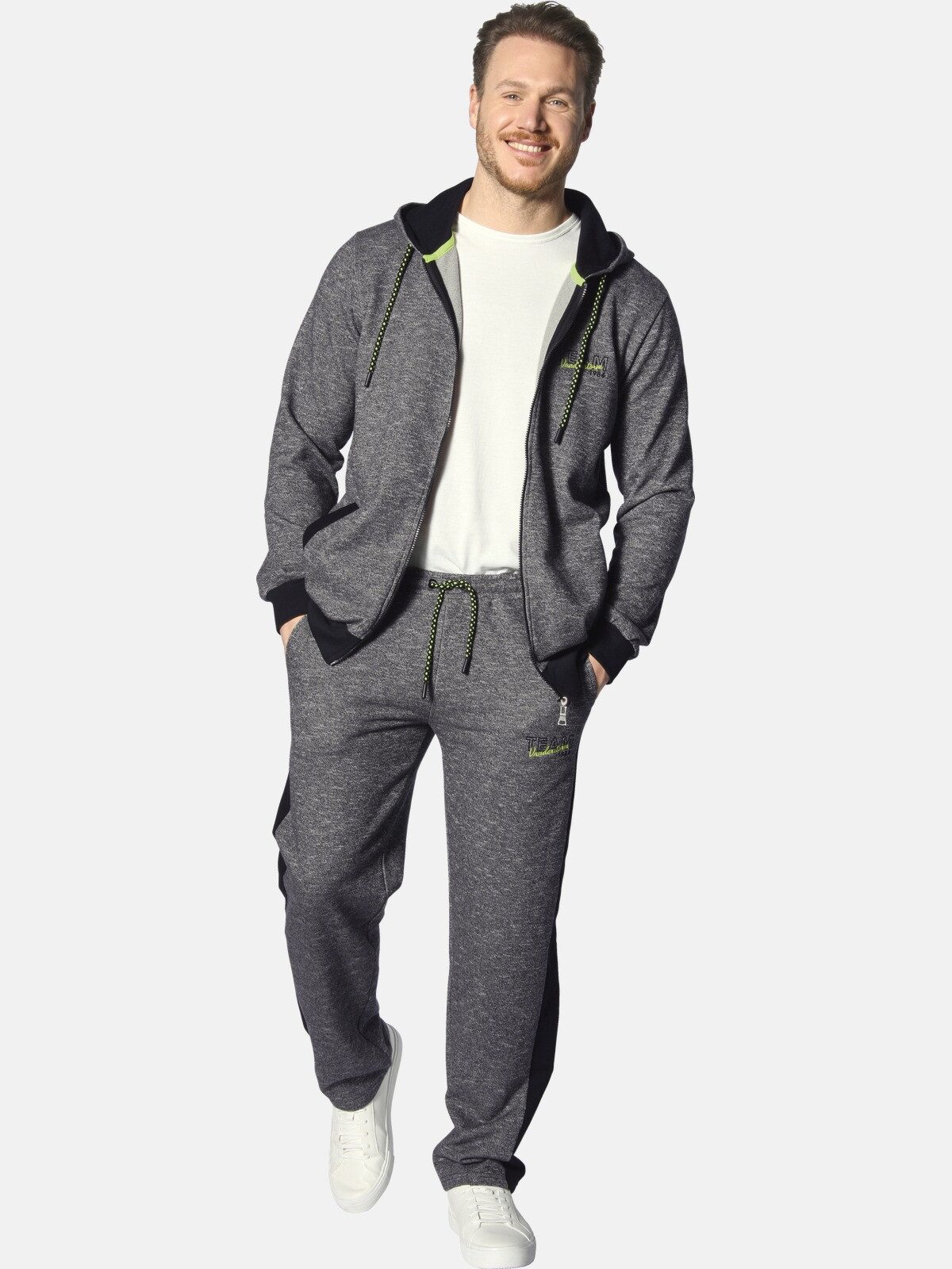 Jan Vanderstorm Kapuzensweatjacke RUMOLT mit elastischem Saumbund günstig online kaufen