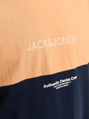 Jack & Jones Kurzarmshirt JJERYDER BLOCKING TEE SS LN