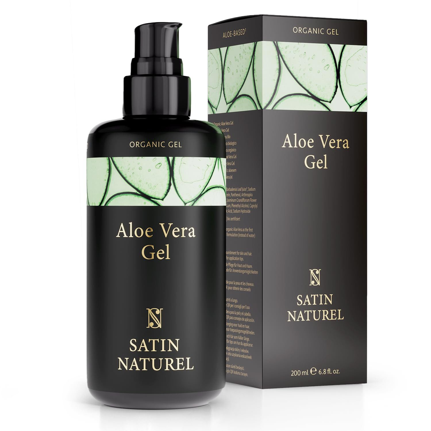 Satin Naturel Feuchtigkeitscreme Aloe Vera Bio Gel, 1-tlg.