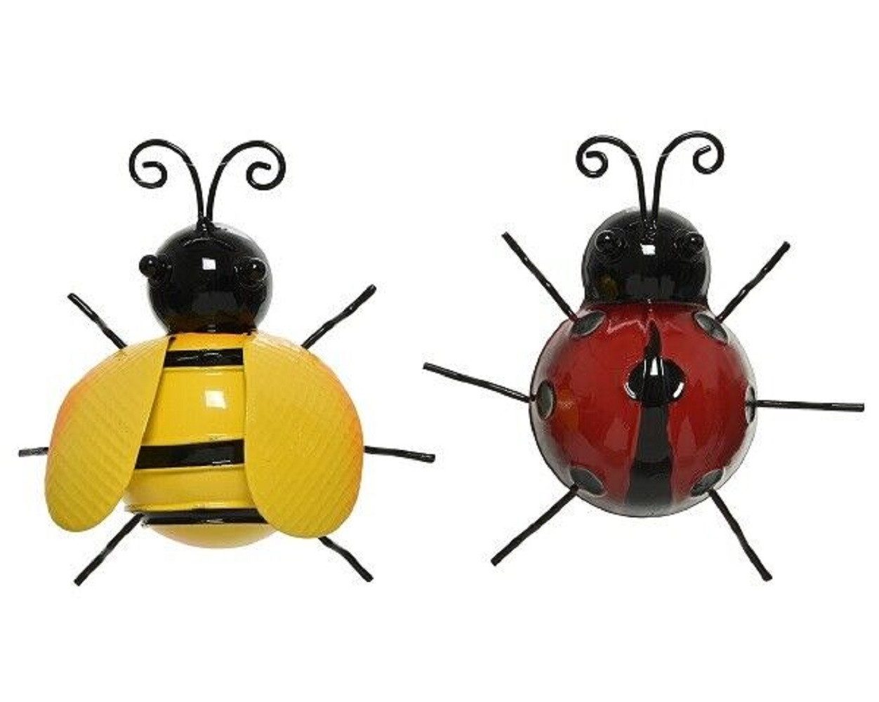 Kaemingk Hängedekoration Insekt Figur Biene Marienkäfer Eisen Aufhänger Höhe 15cm - Stückpreis