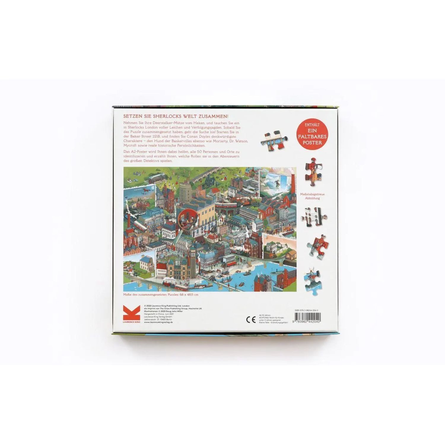 Laurence King Puzzle Sherlock Holmes` Welt, 1000 Puzzleteile