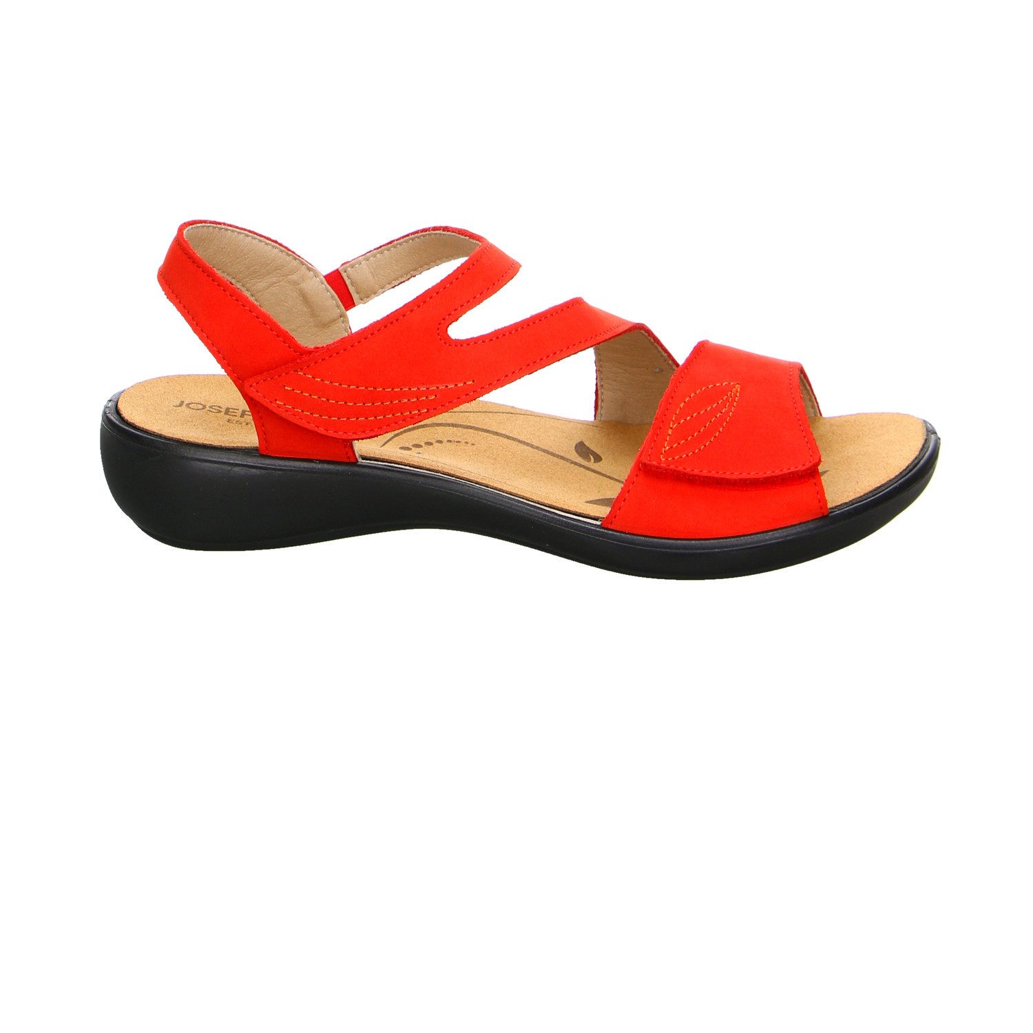 Josef Seibel Seibel Ibiza 08 Nubuk Comfort Sandale rot Trekkingsandale