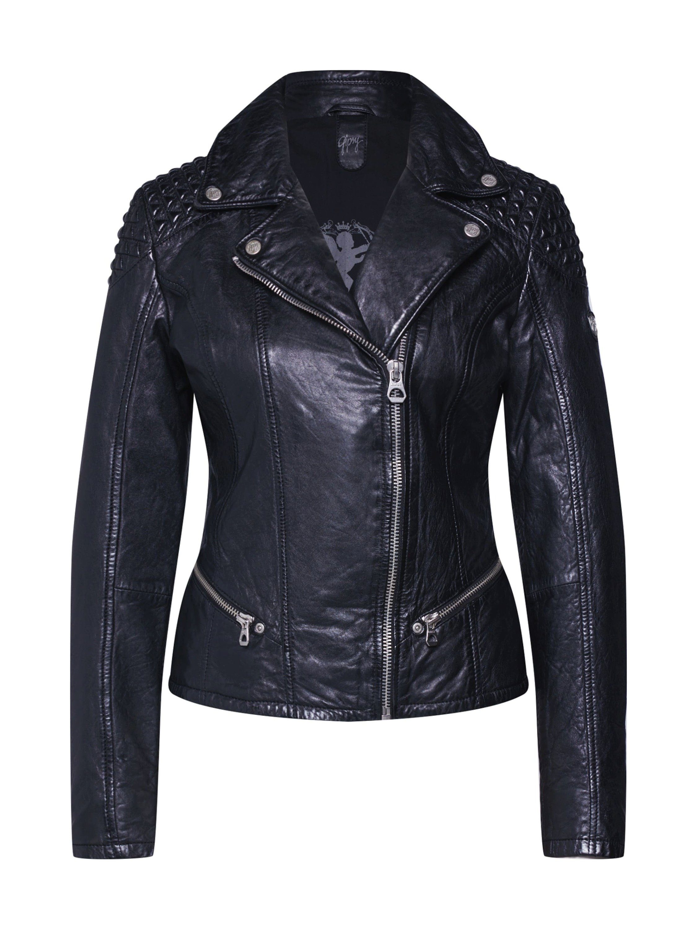 Gipsy Damen Lederjacke Echtleder Jacke Kaufen Otto