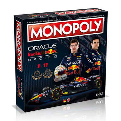 Winning Moves Spiel, Brettspiel Monopoly - Red Bull Racing (deutsch/englisch), komplett zweisprachig