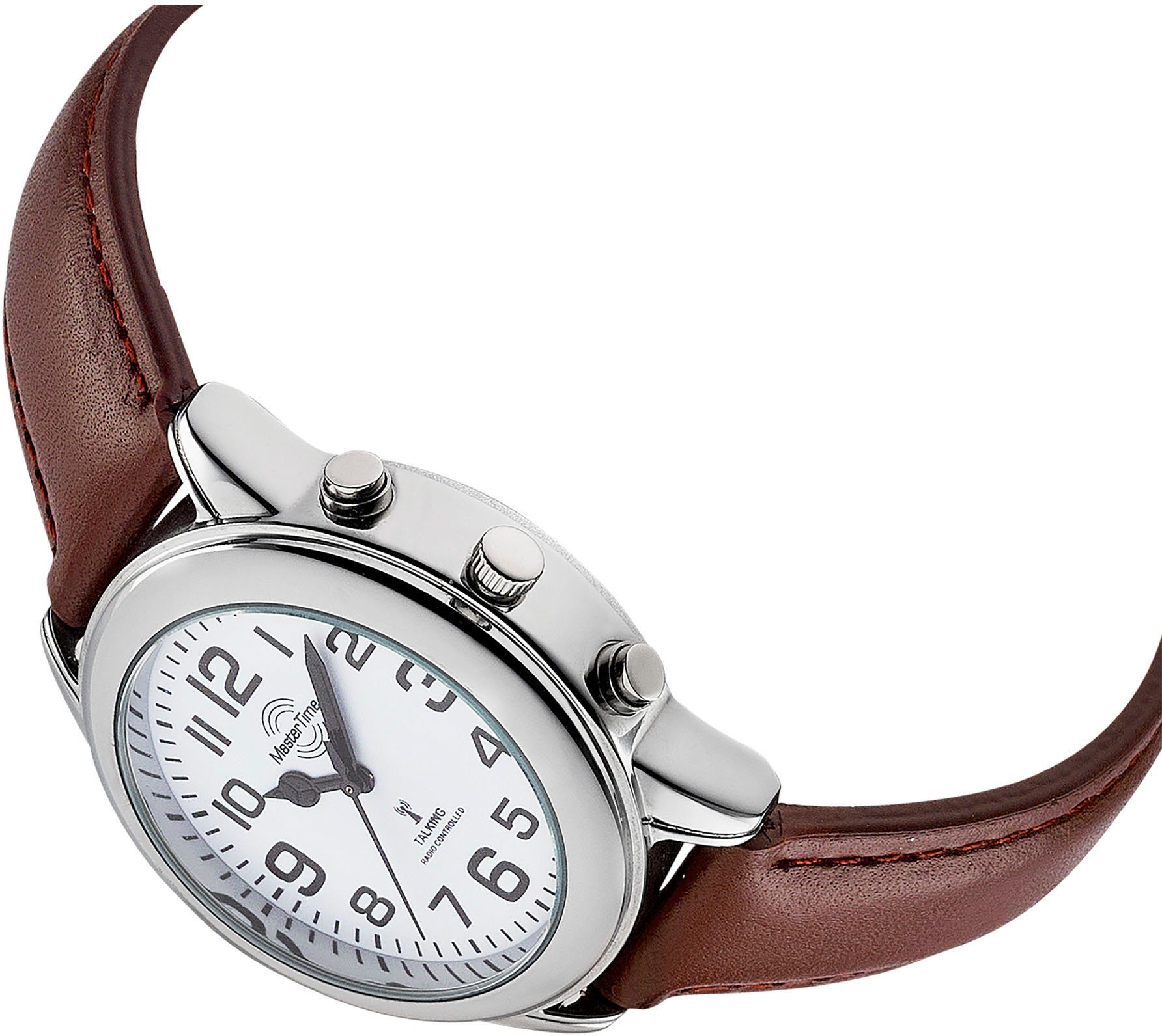 MASTER TIME Funkuhr Sprechende Funkuhr MTGA-10806-12L, Armbanduhr, Quarzuhr günstig online kaufen