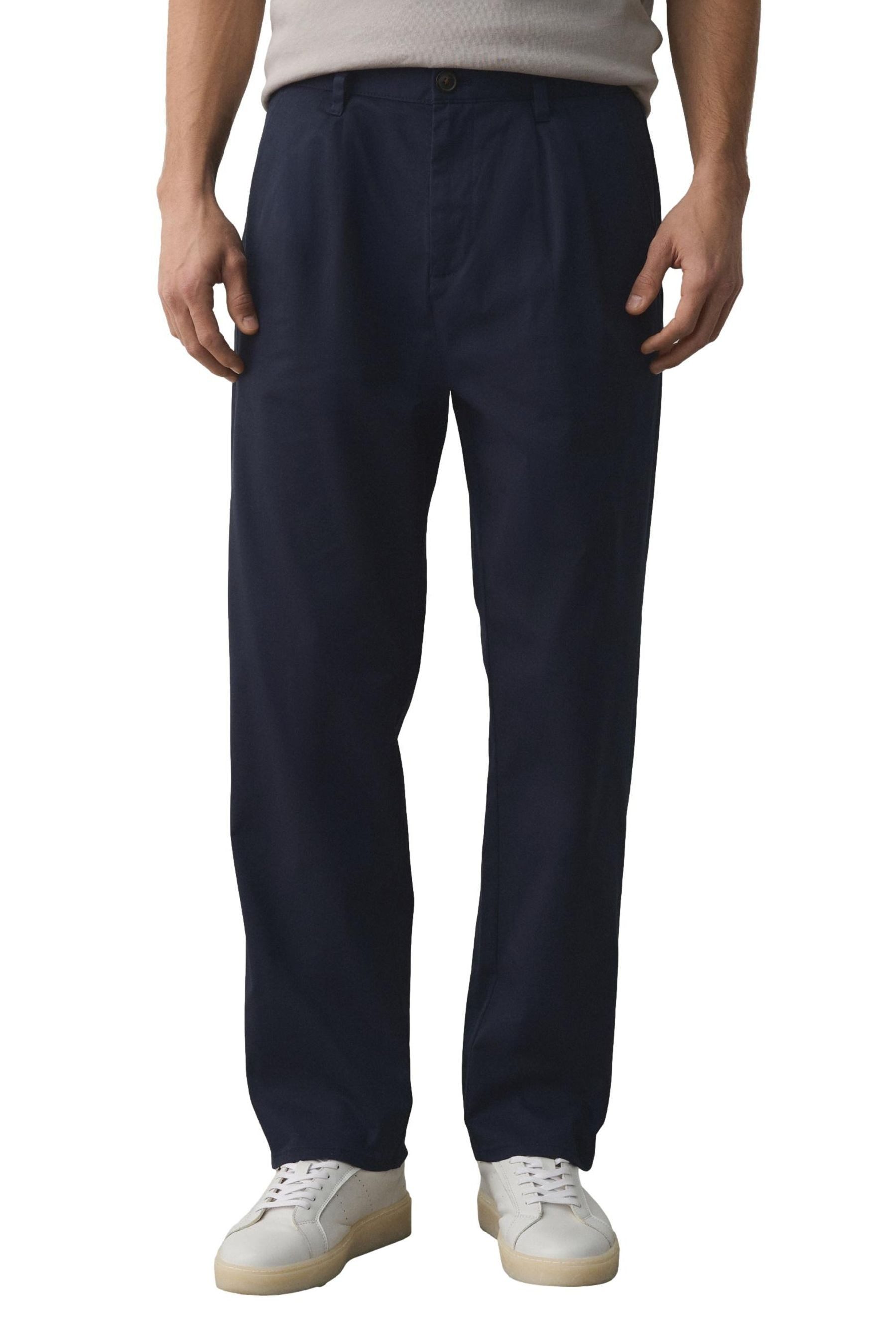 Stretch-Hose Relaxed Fit Stretch-Chinohose mit konischem Bein