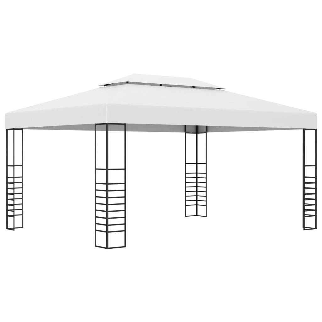 vidaXL Partyzelt Gartenpavillon Pulverbeschichteter Stahl 4x3x2,7 günstig online kaufen