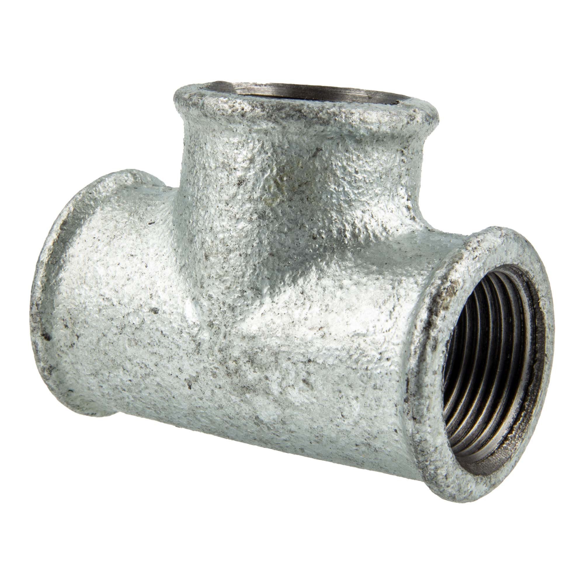 GEBO Gewindefitting Temperguss-Gewindefitting verzinkt T-Stück, 1/2 Zoll