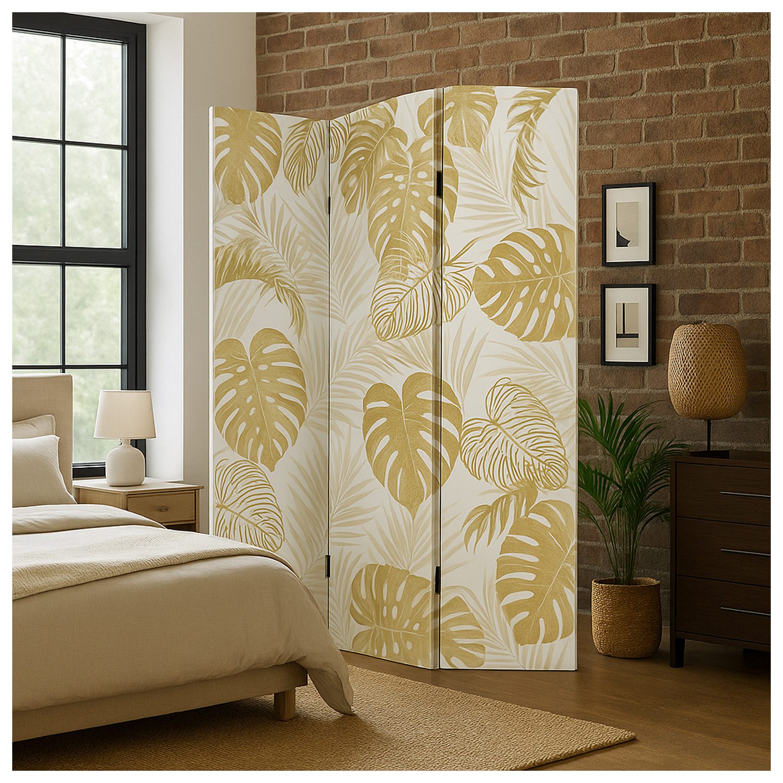 HTI-Line Paravent Paravent Gold (Stück, 1 St., 1 Paravent), Raumteiler Sich günstig online kaufen