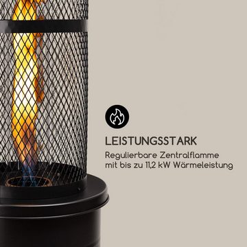 blumfeldt Terrassenstrahler Goldflame Gas Heater, 11200 W, elektrische Gasheizgerät terrassenheizstrahler Outdoor