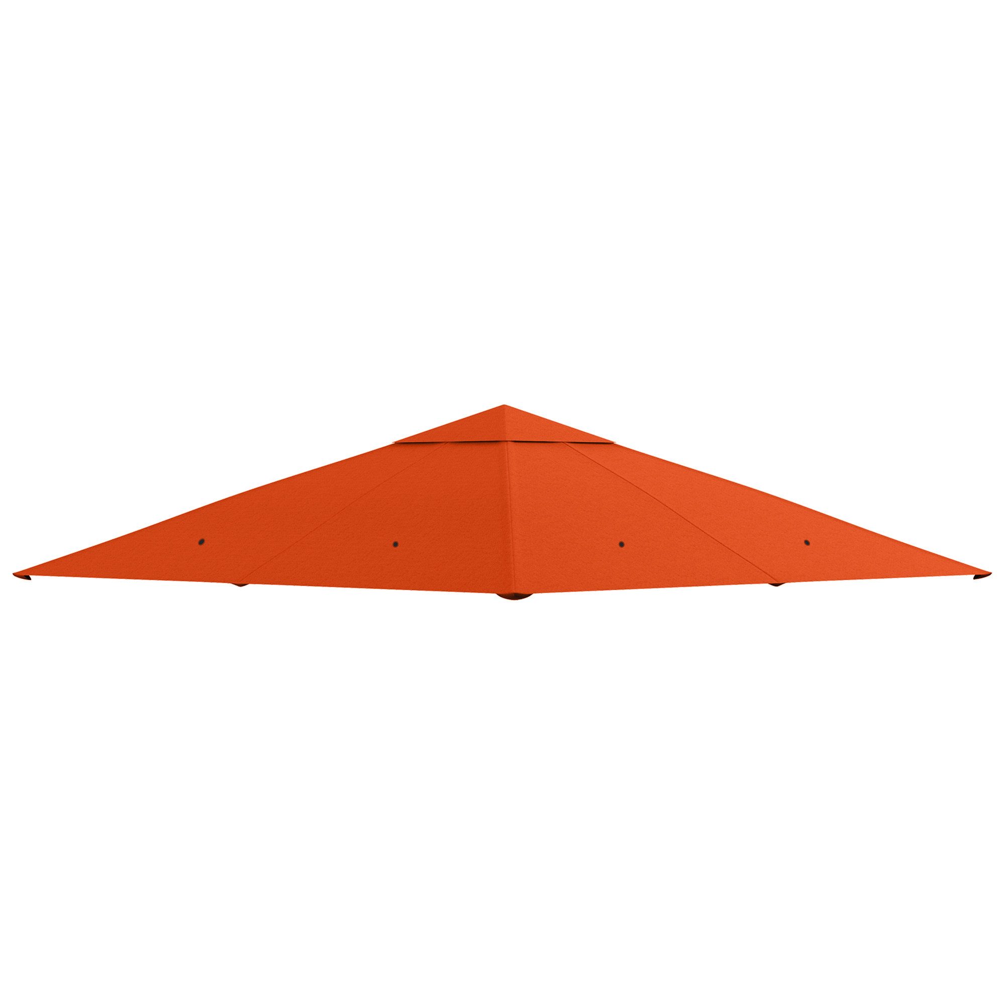 Outsunny Pavillon-Ersatzdach Ersatzbezug Ersatzteile aus Polyester-Stoff, orange, 180 g/m², 298 x 298 cm (Ersatzdach, Pavillondach), 298x298 für Metall-Gartenpavillon