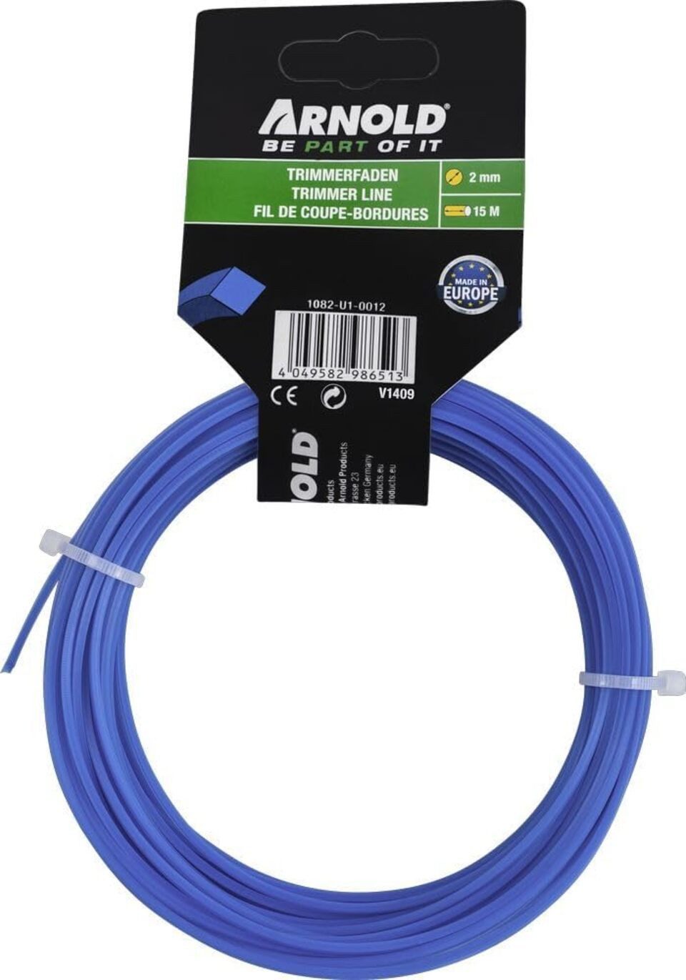 Arnold Trimmerfaden Trimmerfaden vierkant 2,0 mm x 15 m, (1-St)