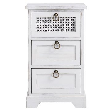 CARO-Möbel Nachtkommode IRMA, Nachttisch Nachtschrank für Boxspringbetten Shabby Chic Vintage Konsol