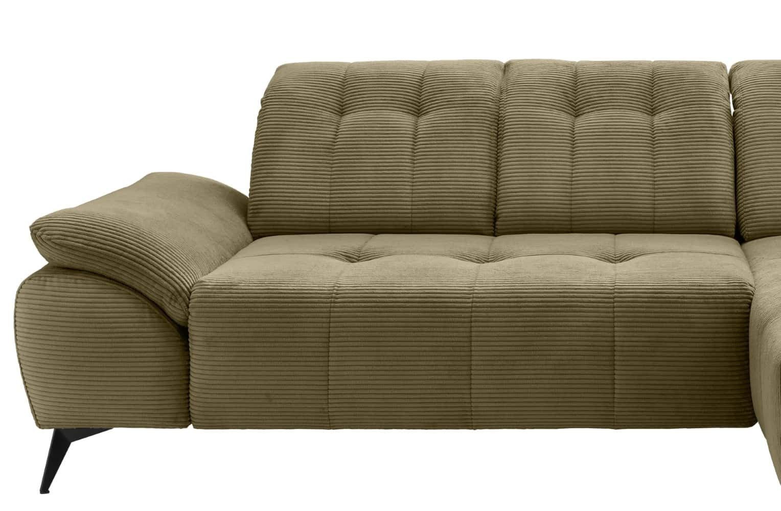 BENFORMATO HOME COLLECTION Ecksofa Filo, mit Kopflehnenfunktion, elektrischer Sitzverbreitung,USB Anschluss