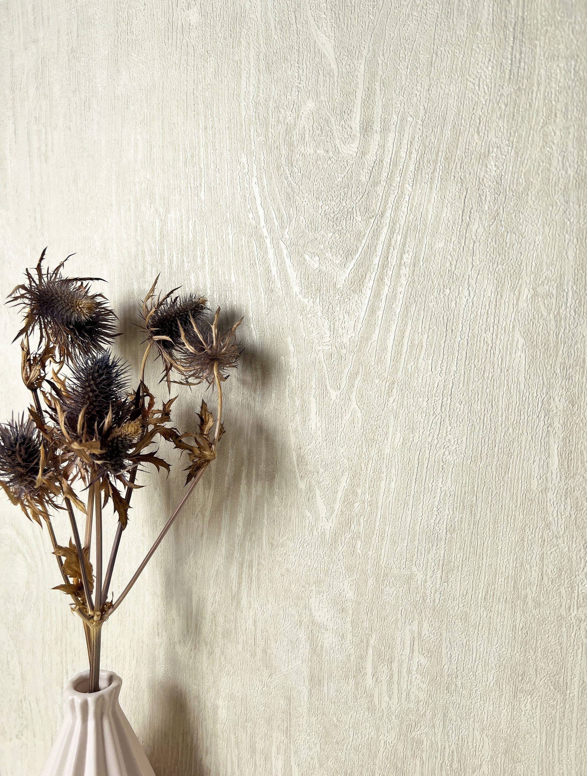 Newroom Vliestapete, Creme Tapete Modern Holz günstig online kaufen