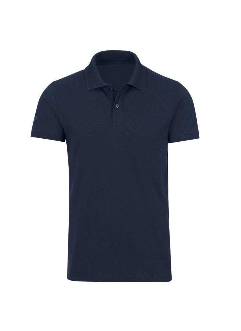 Fit navy TRIGEMA Slim DELUXE-Piqué Poloshirt Poloshirt Trigema aus