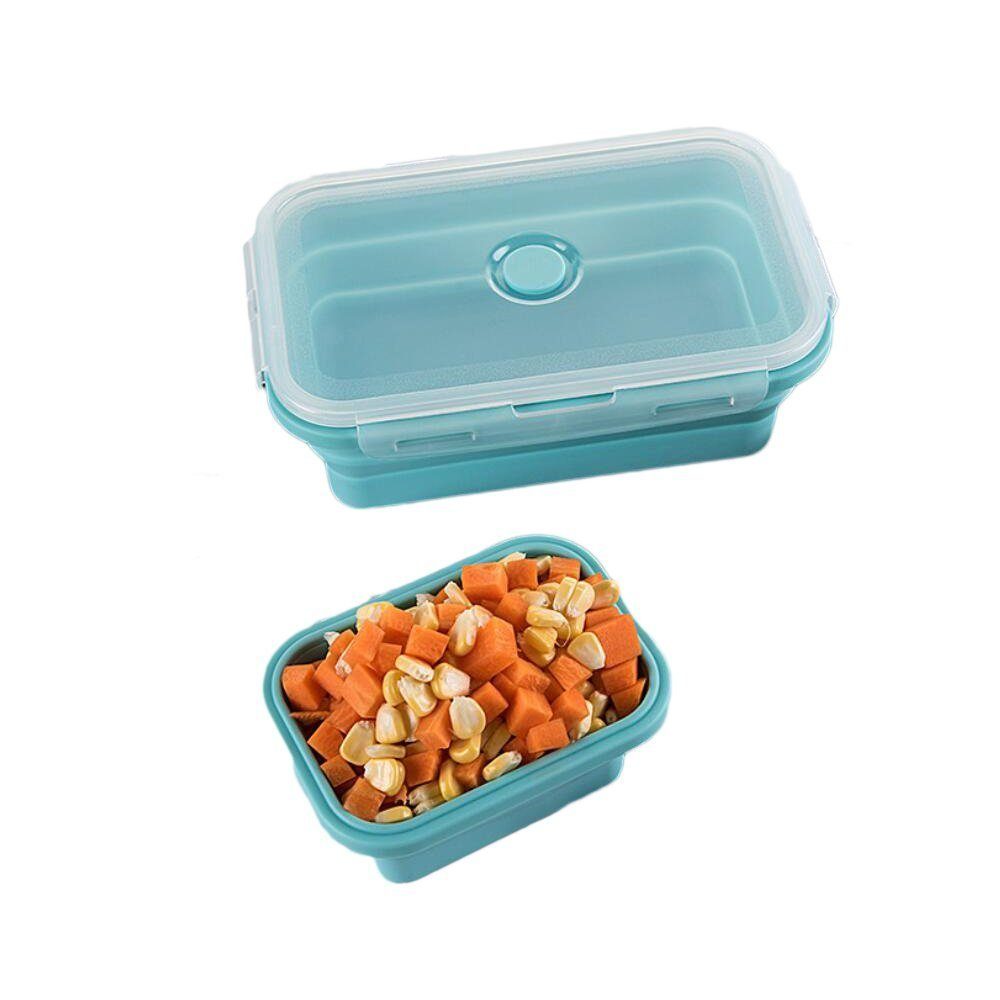 Zusammenlegbarer TUABUR Lebensmittel, 3er-Set, Lunchbox für Silikonbehälter (3-tlg)