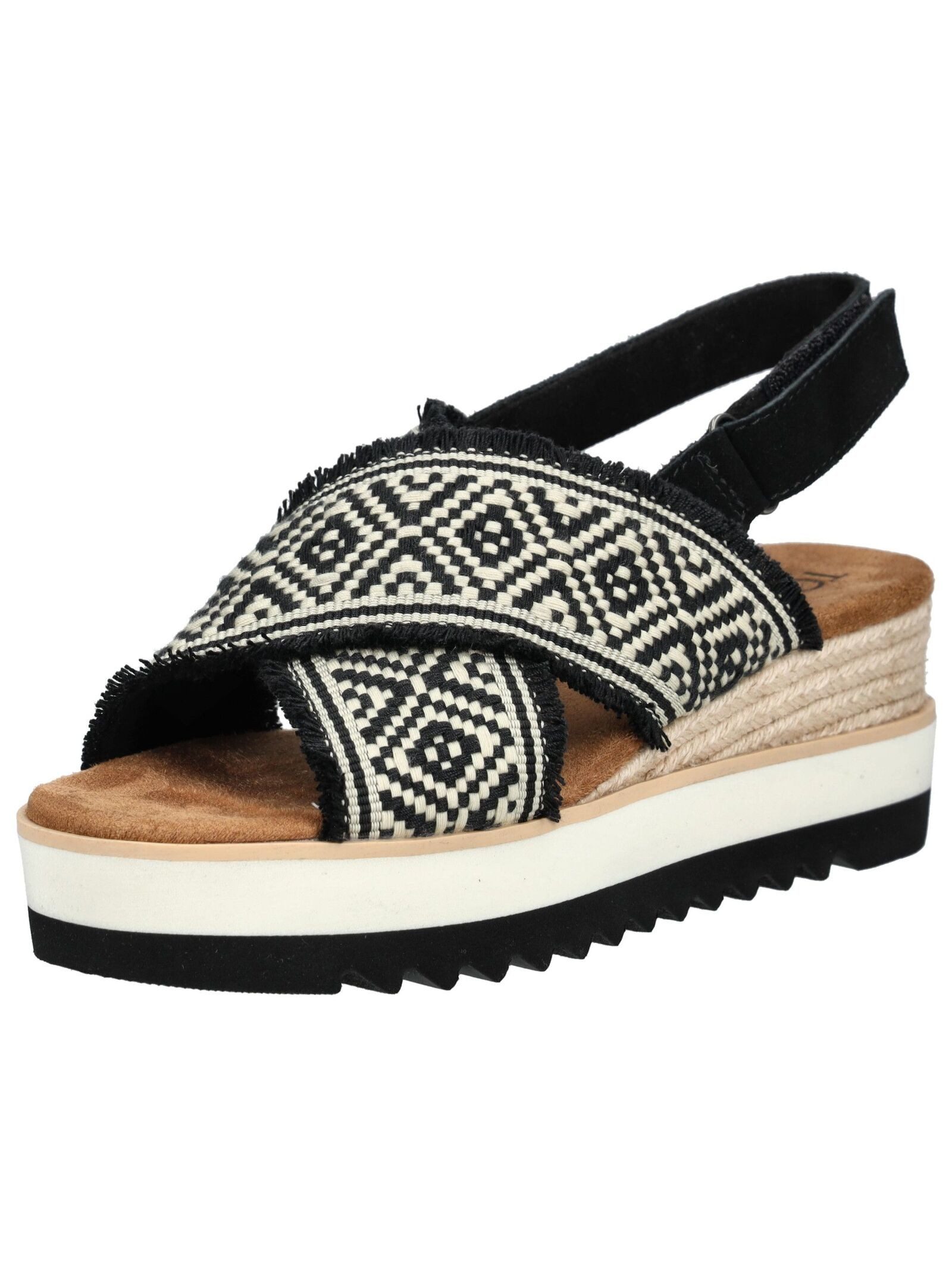 TOMS Sandalen Textil Keilsandalette günstig online kaufen