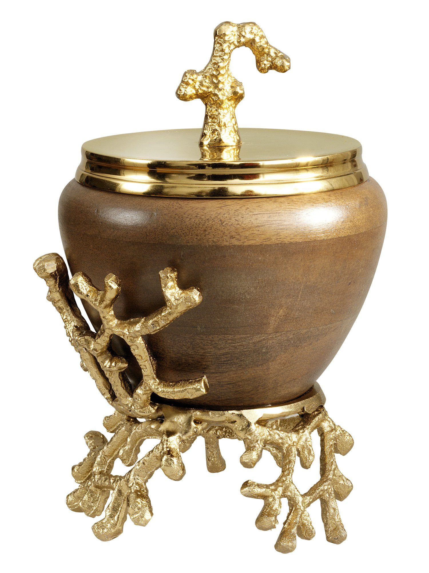 heine home Deko-Dose, Modischer Materialmix mit Holz und Metall online