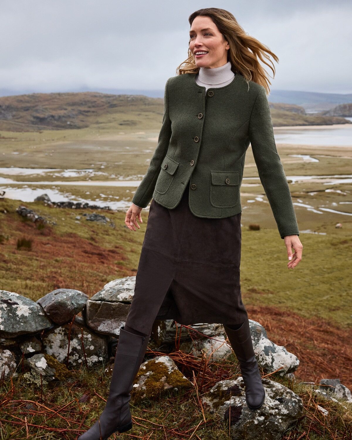 Highmoor Walkjacke Kurze Walkjacke